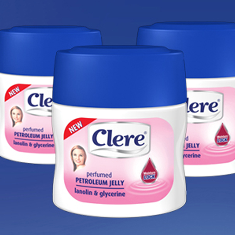 Clere Petroleum Jelly now available in Lanolin and Glycerine